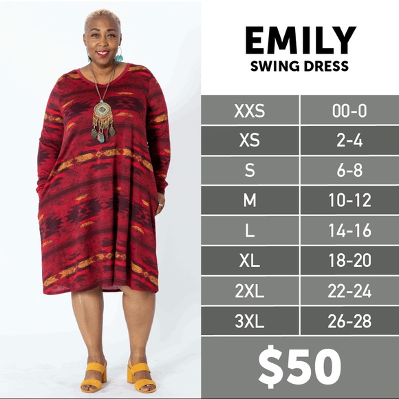 LuLaRoe | Dresses | Emily Dress | Poshmark